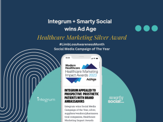Integrum + Smarty Social Win Ad Age Healthcare Marketing Silver Award